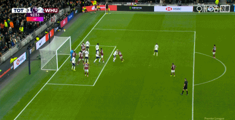 第90+3分钟，再度领先，威尔逊门前乱战抢射破门，西汉姆联2-1